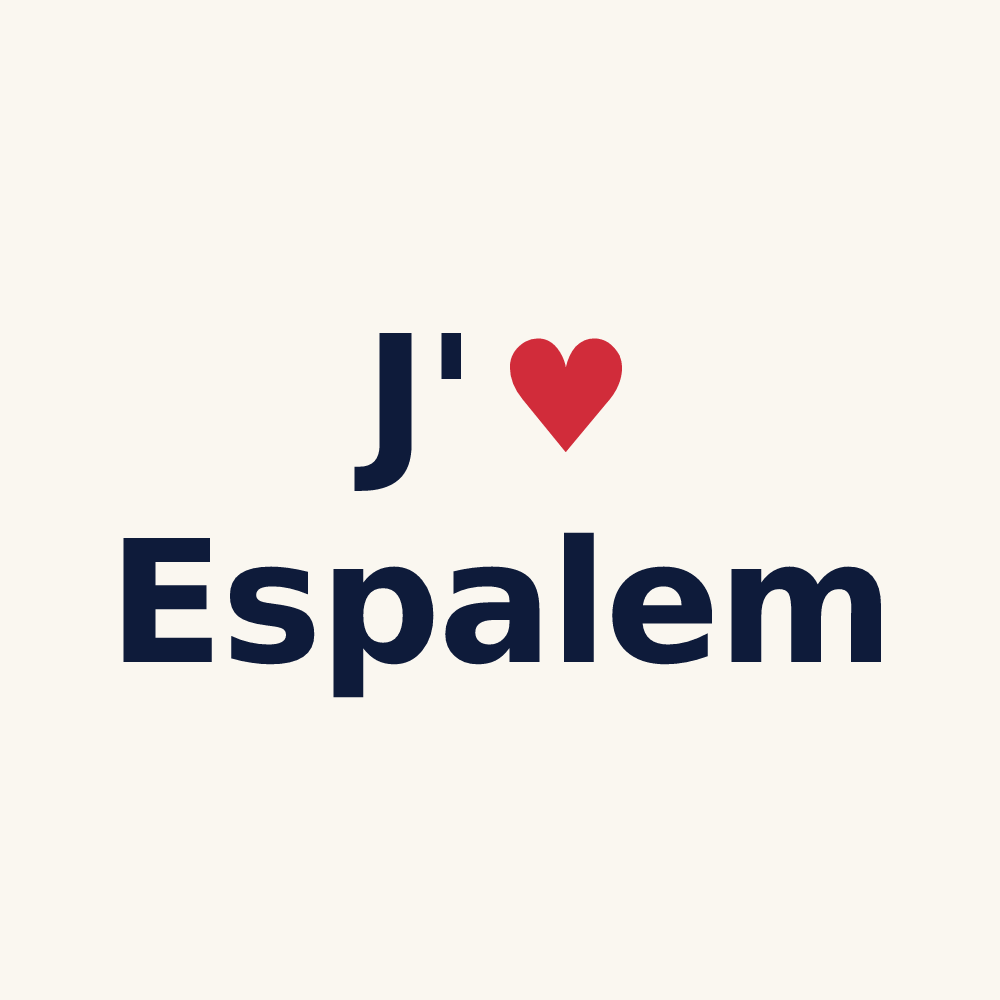 Tasse personnalisée Espalem — design J'aime Espalem