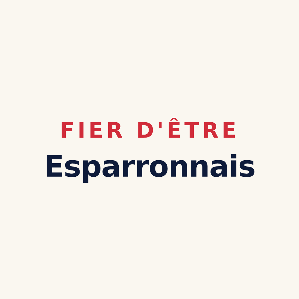 Tasse « Fier d'être Esparronnais » — design pour Esparron-de-Verdon