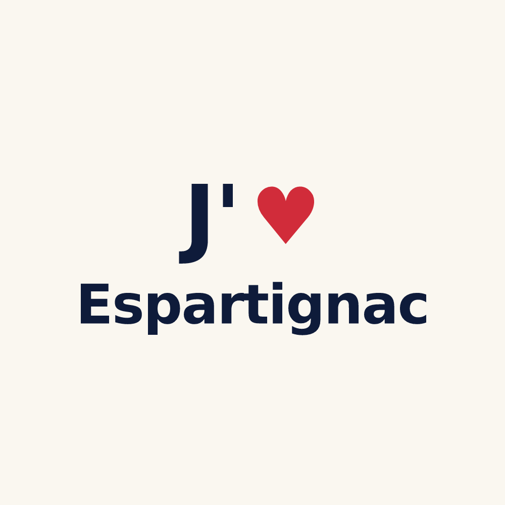 Tasse personnalisée Espartignac — design J'aime Espartignac