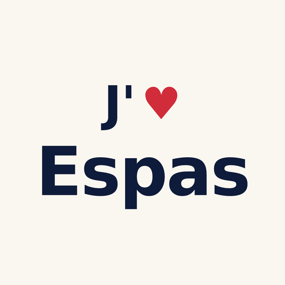 Tasse personnalisée Espas — design J'aime Espas