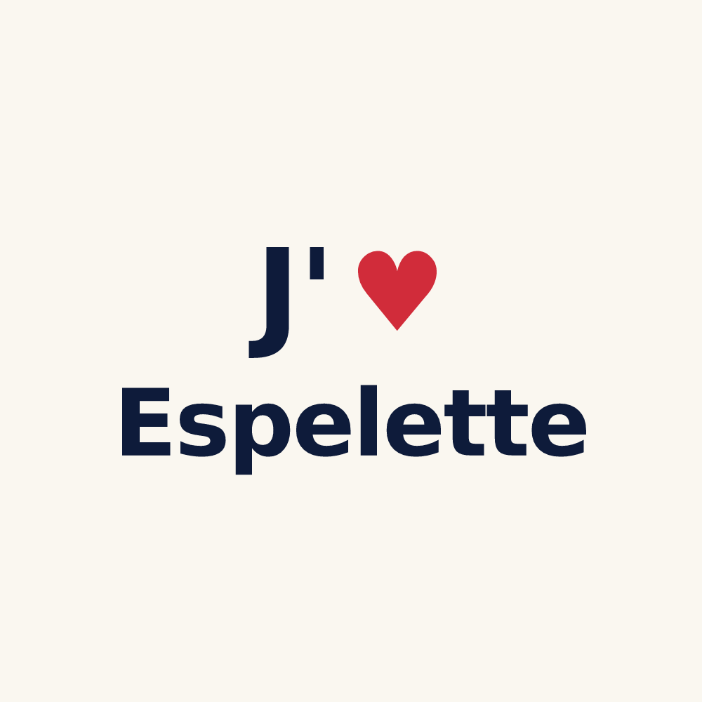 Tasse personnalisée Espelette — design J'aime Espelette