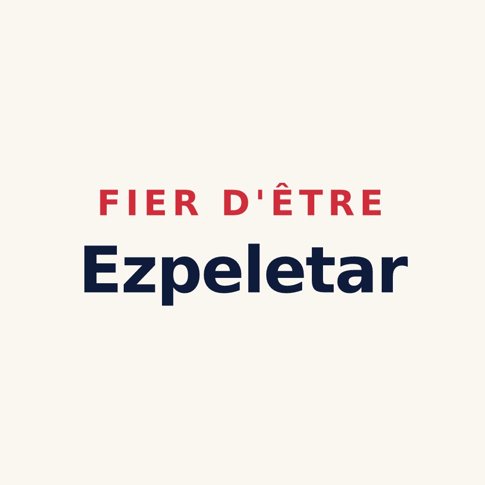 Tasse « Fier d'être Ezpeletar » — design pour Espelette
