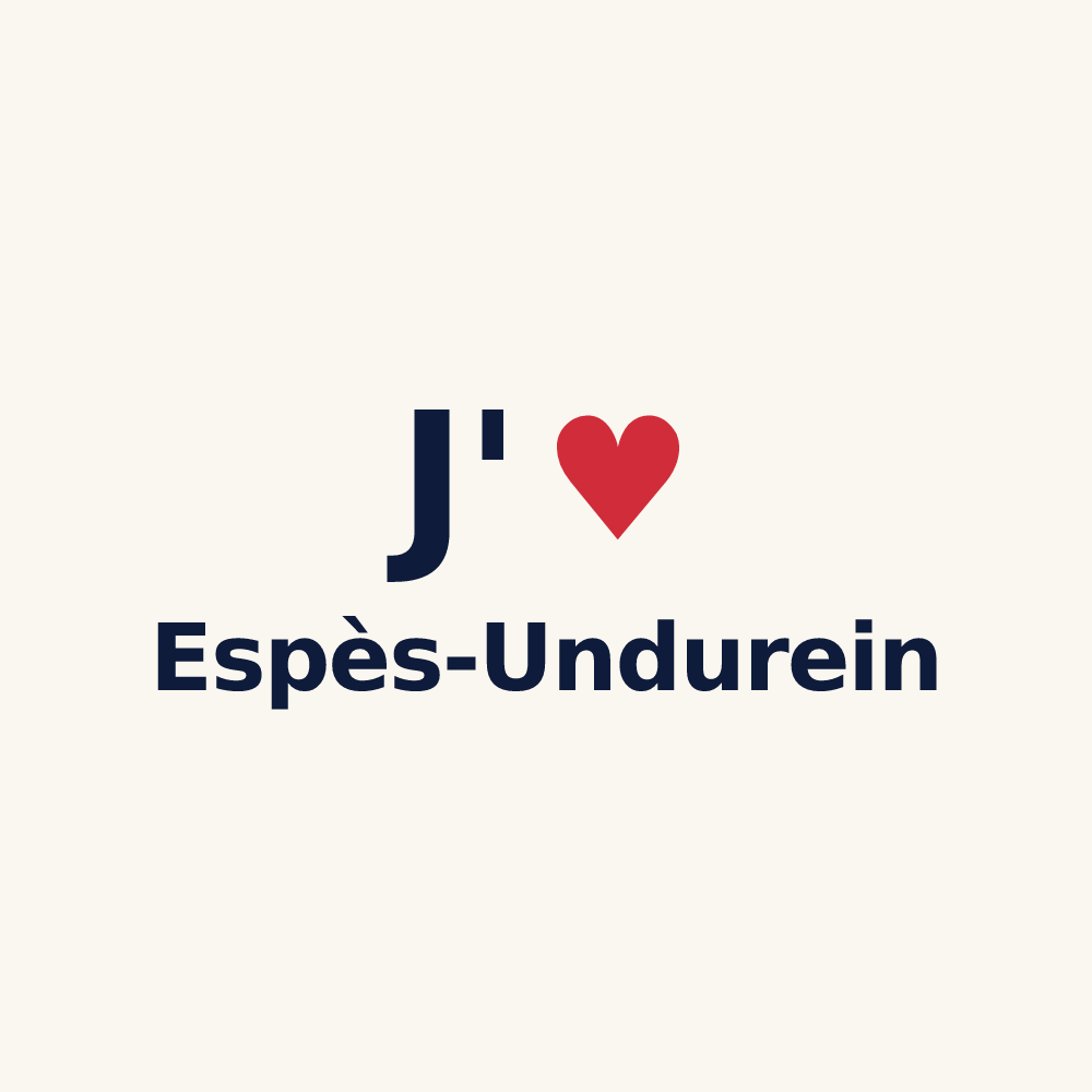 Tasse personnalisée Espès-Undurein — design J'aime Espès-Undurein