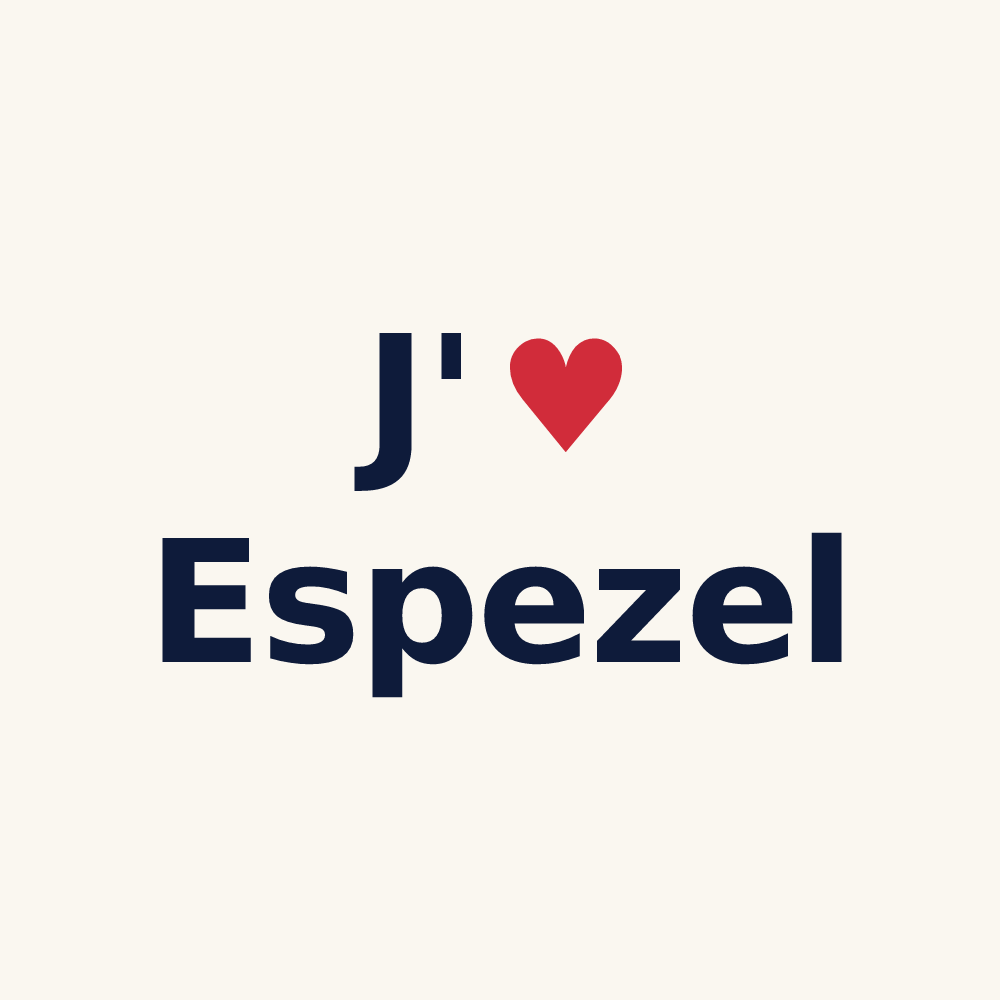 Tasse personnalisée Espezel — design J'aime Espezel