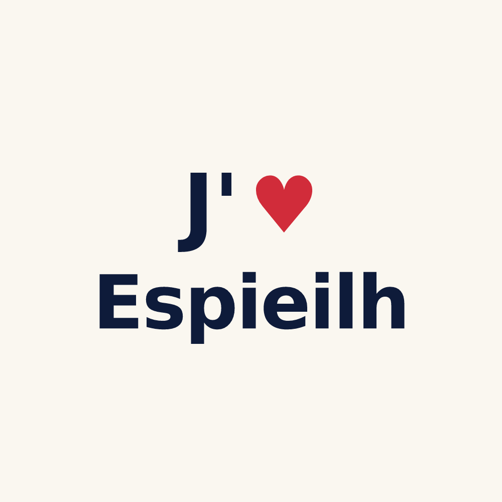 Tasse personnalisée Espieilh — design J'aime Espieilh