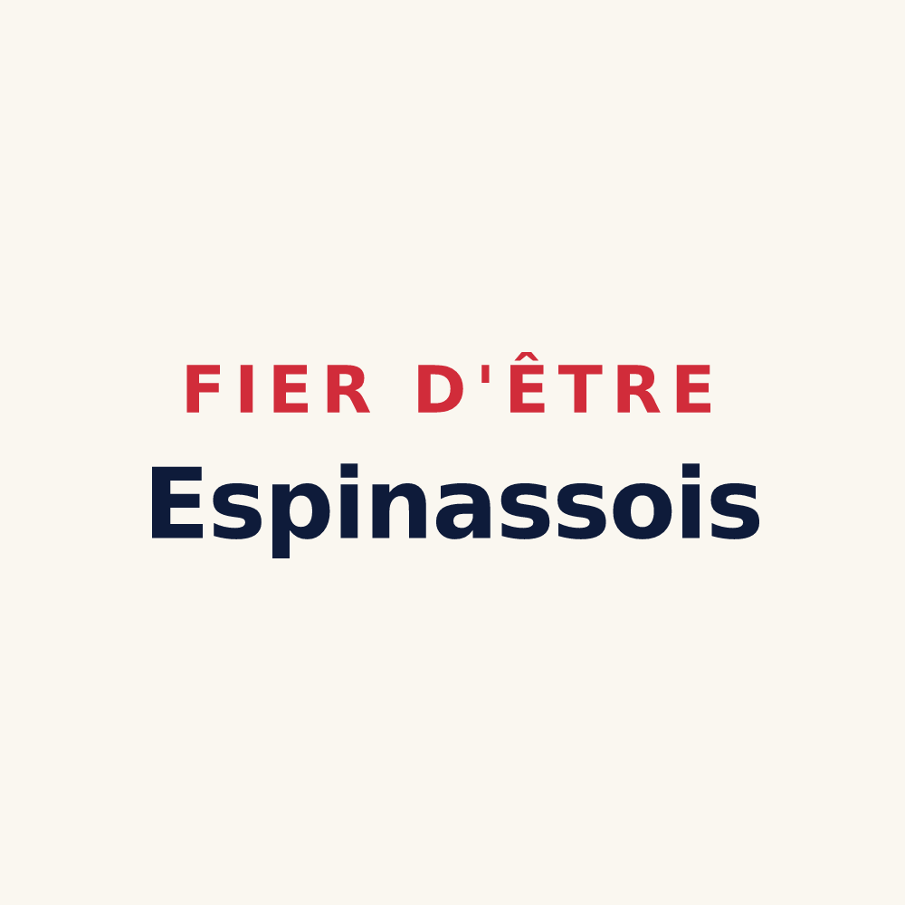 Tasse « Fier d'être Espinassois » — design pour Espinasse-Vozelle