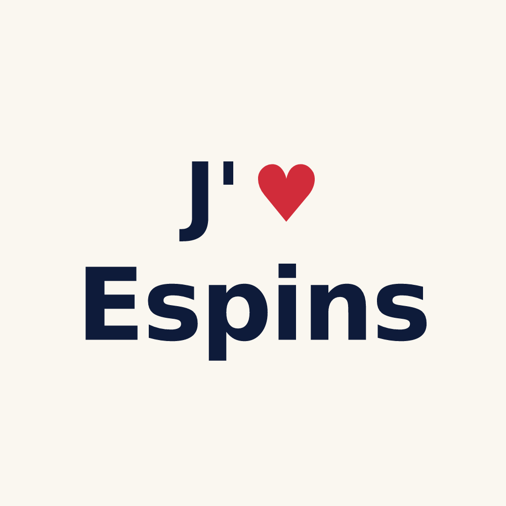 Tasse personnalisée Espins — design J'aime Espins