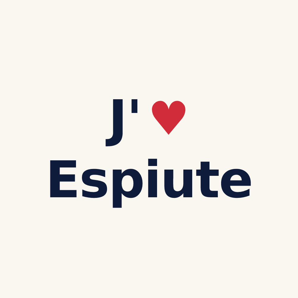 Tasse personnalisée Espiute — design J'aime Espiute