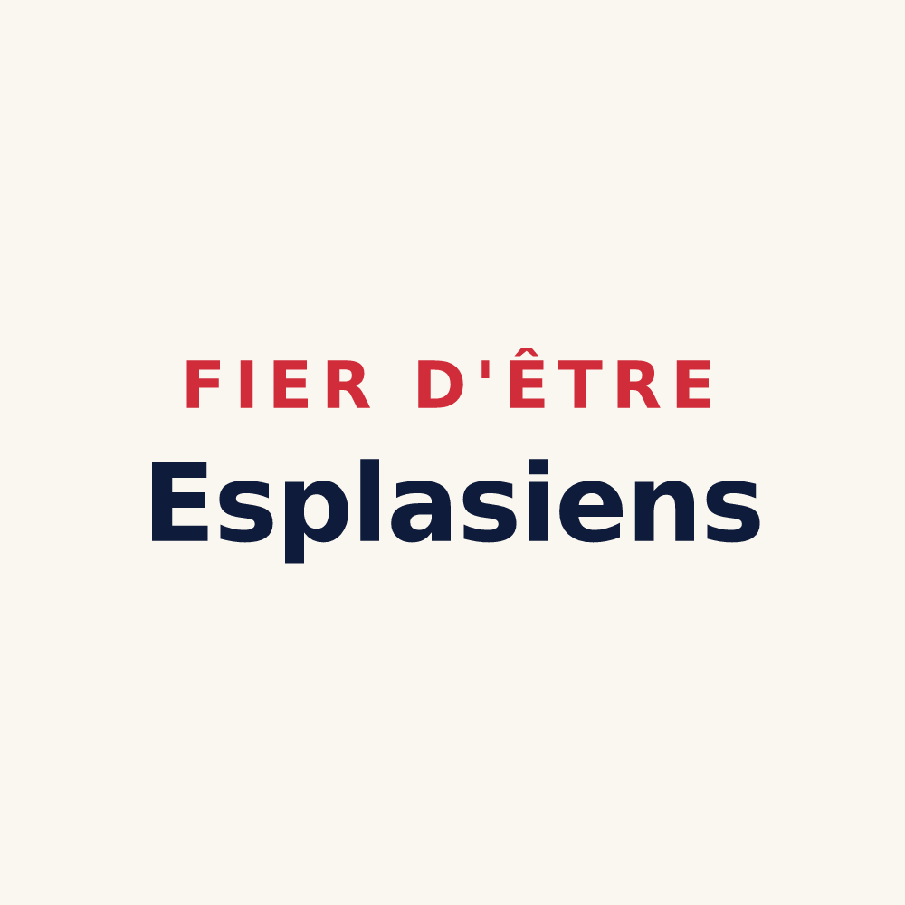 Tasse « Fier d'être Esplasiens » — design pour Esplas