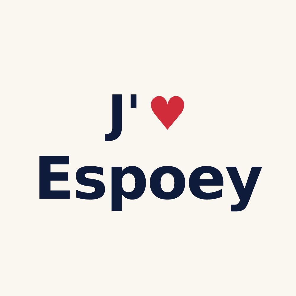 Tasse personnalisée Espoey — design J'aime Espoey