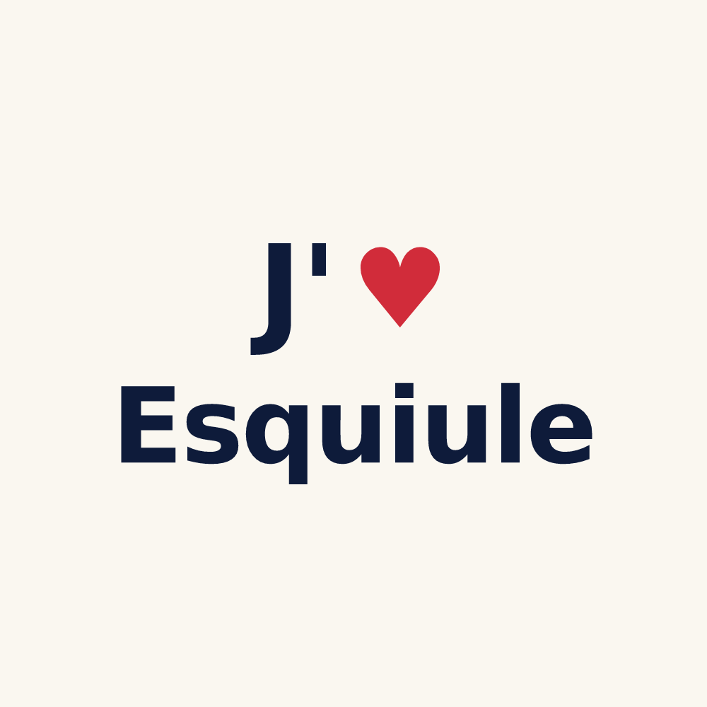 Tasse personnalisée Esquiule — design J'aime Esquiule