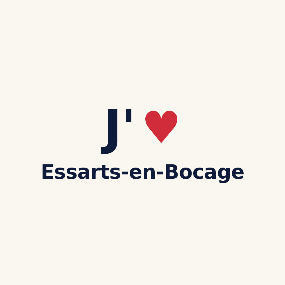 Tasse personnalisée Essarts-en-Bocage — design J'aime Essarts-en-Bocage