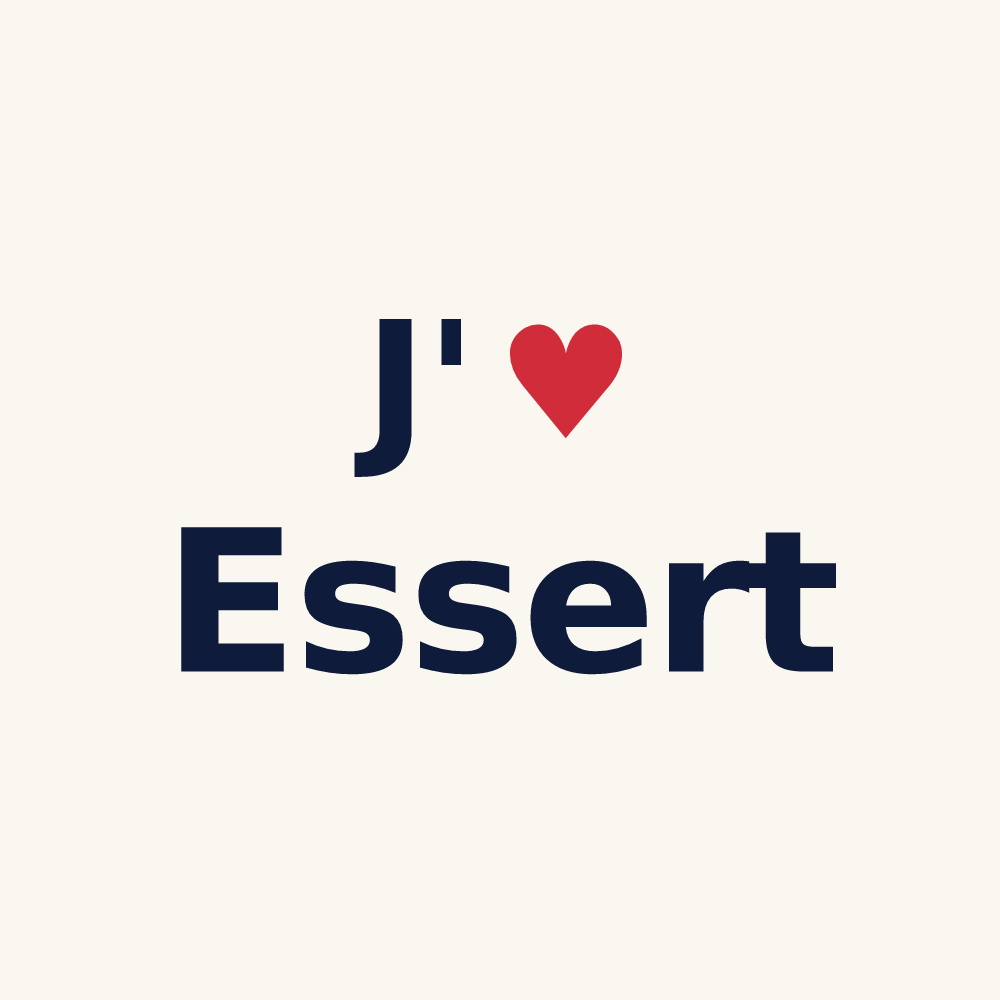 Tasse personnalisée Essert — design J'aime Essert