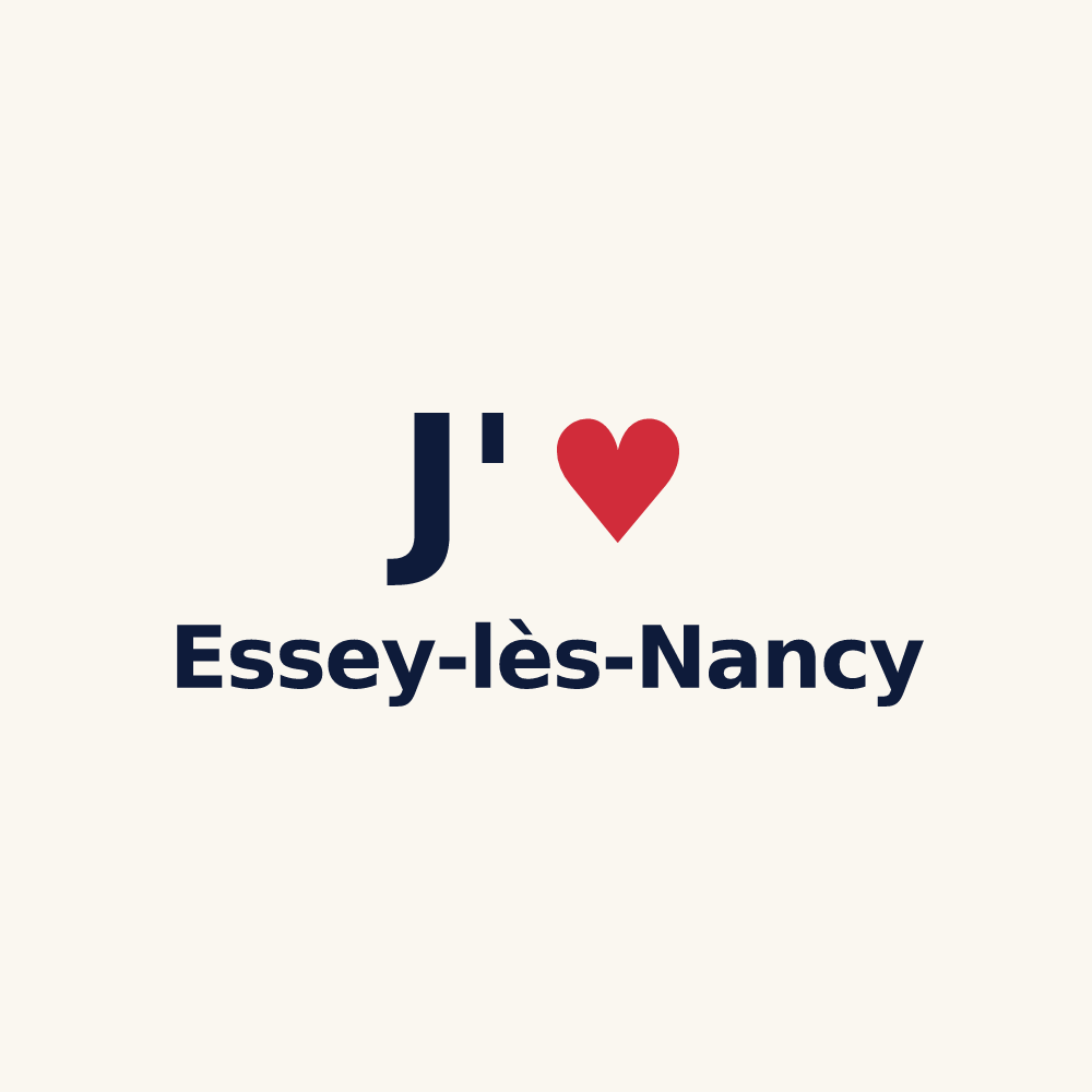 Tasse personnalisée Essey-lès-Nancy — design J'aime Essey-lès-Nancy