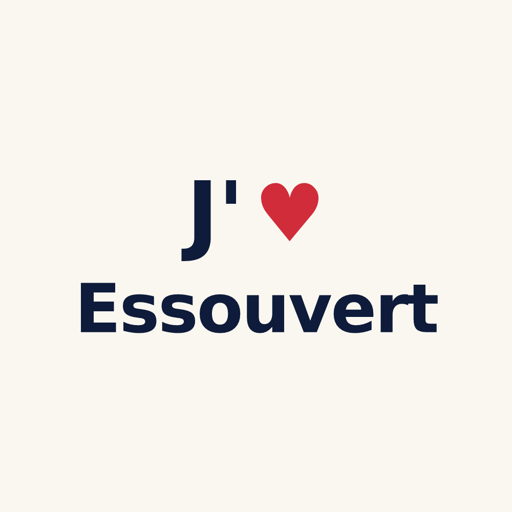 Tasse personnalisée Essouvert — design « J'aime Essouvert » imprimé sur la tasse