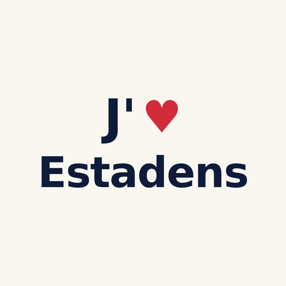Tasse personnalisée Estadens — design J'aime Estadens