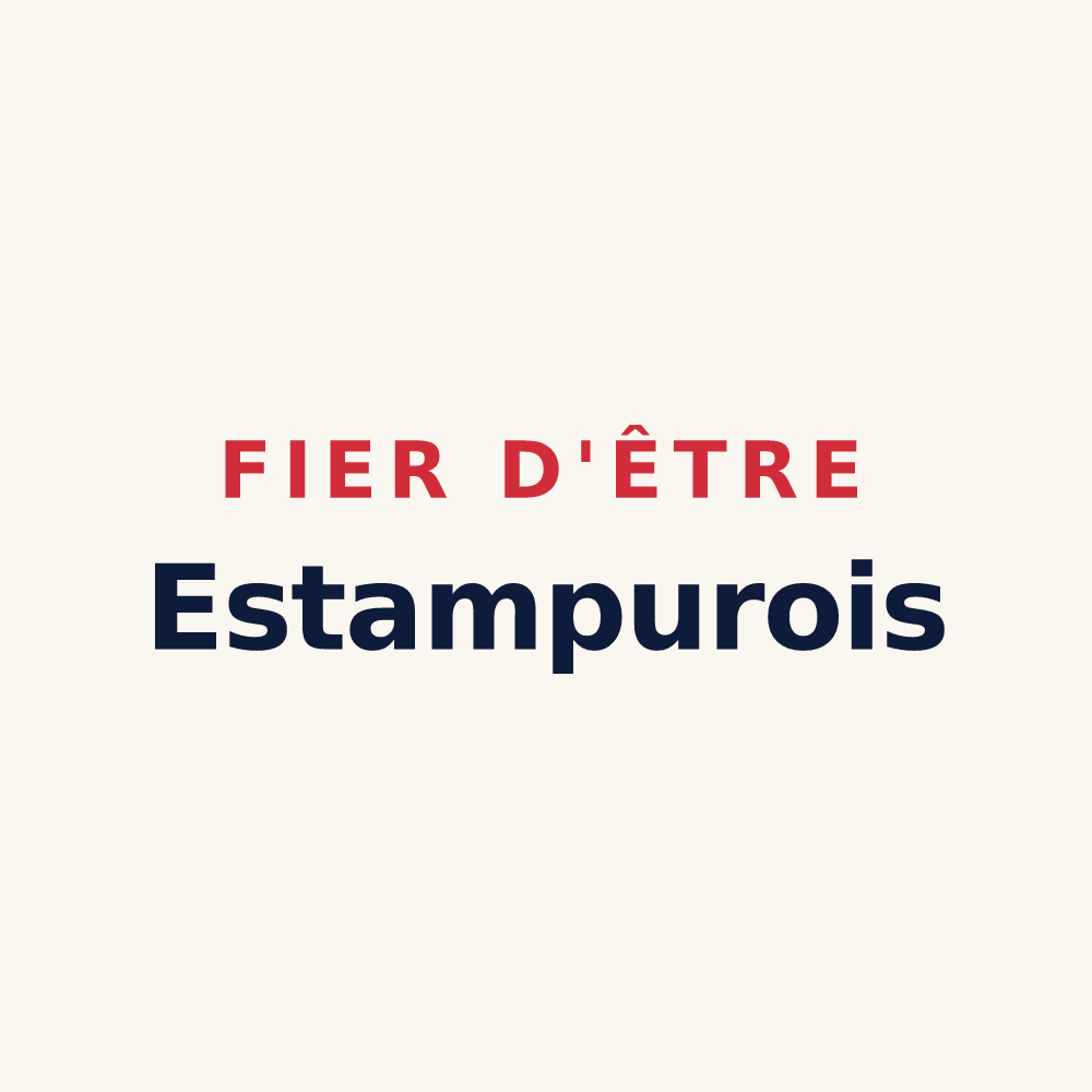 Tasse « Fier d'être Estampurois » — design pour Estampures
