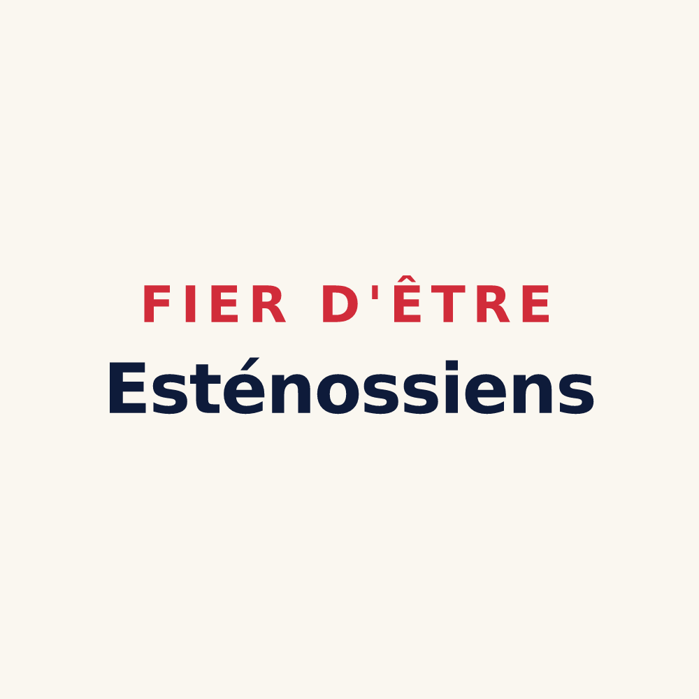 Tasse « Fier d'être Esténossiens » — design pour Esténos