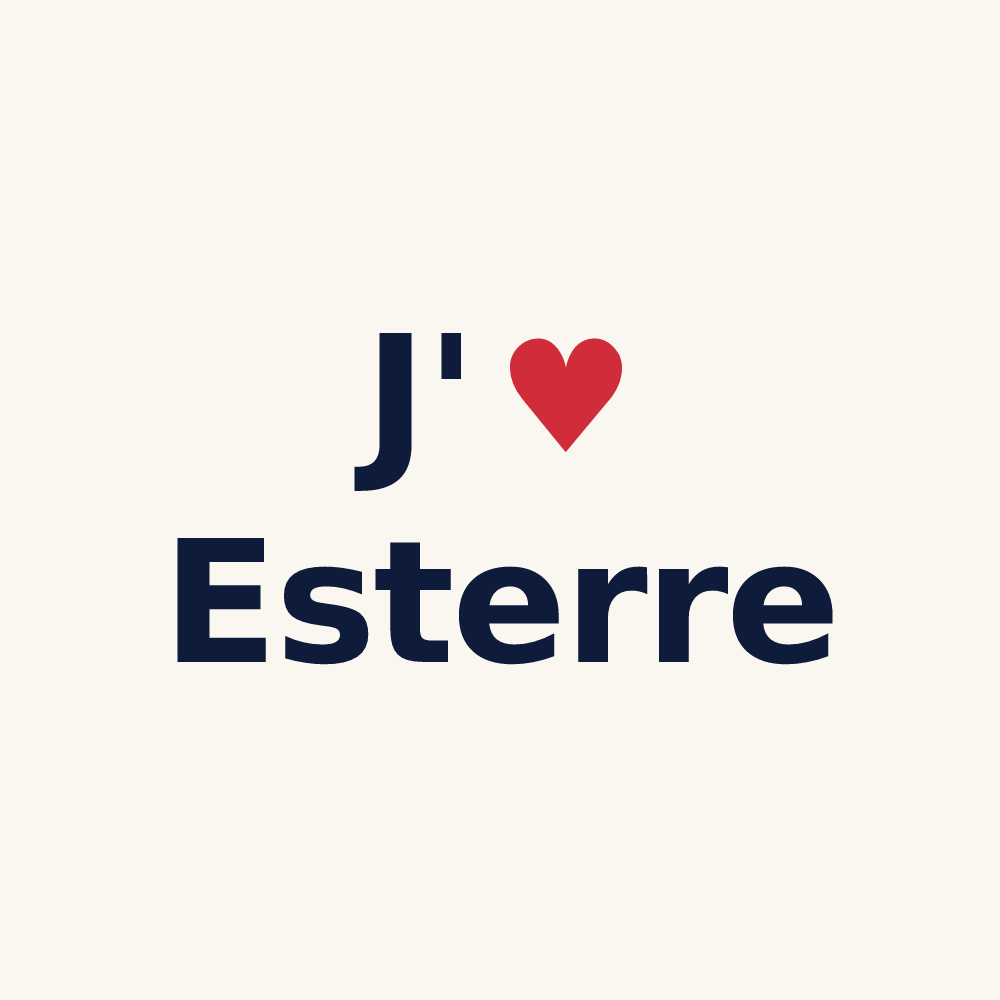 Tasse personnalisée Esterre — design J'aime Esterre