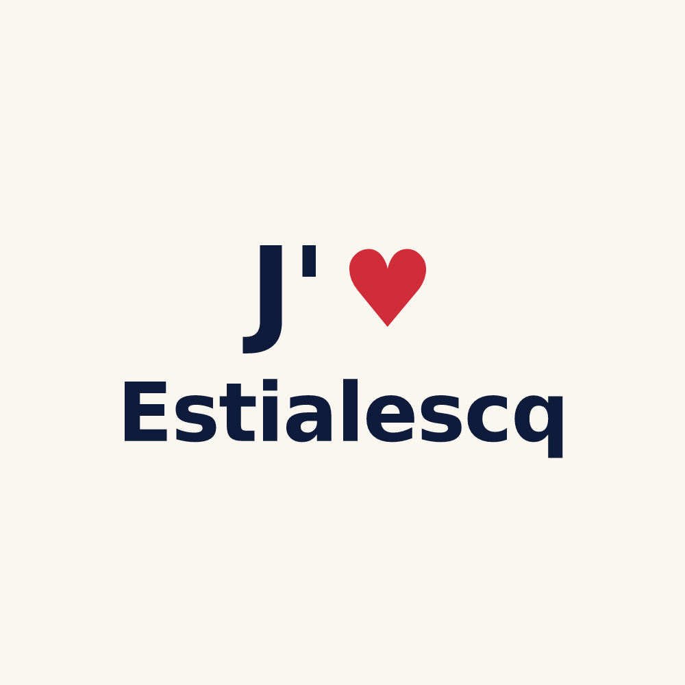 Tasse personnalisée Estialescq — design J'aime Estialescq