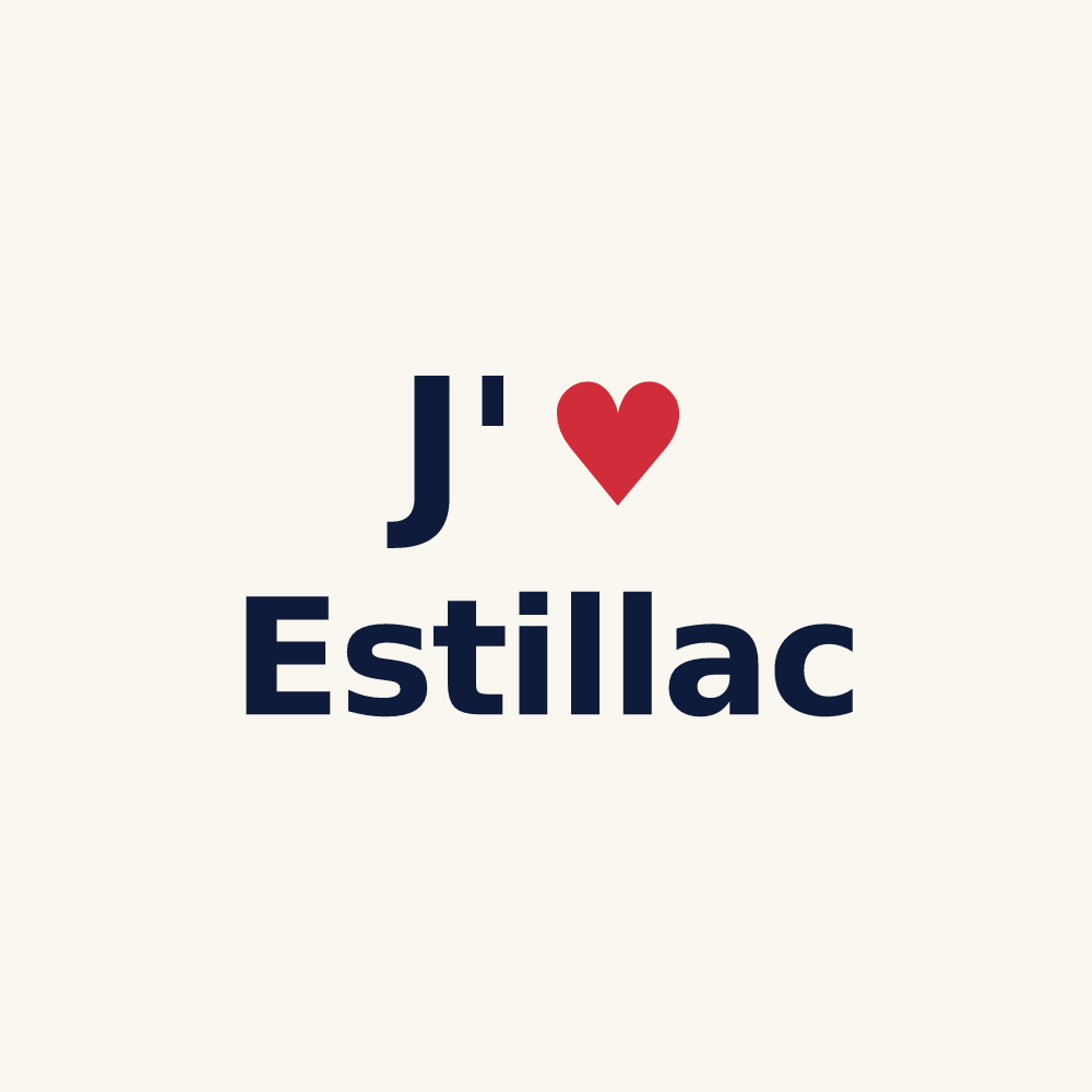 Tasse personnalisée Estillac — design J'aime Estillac