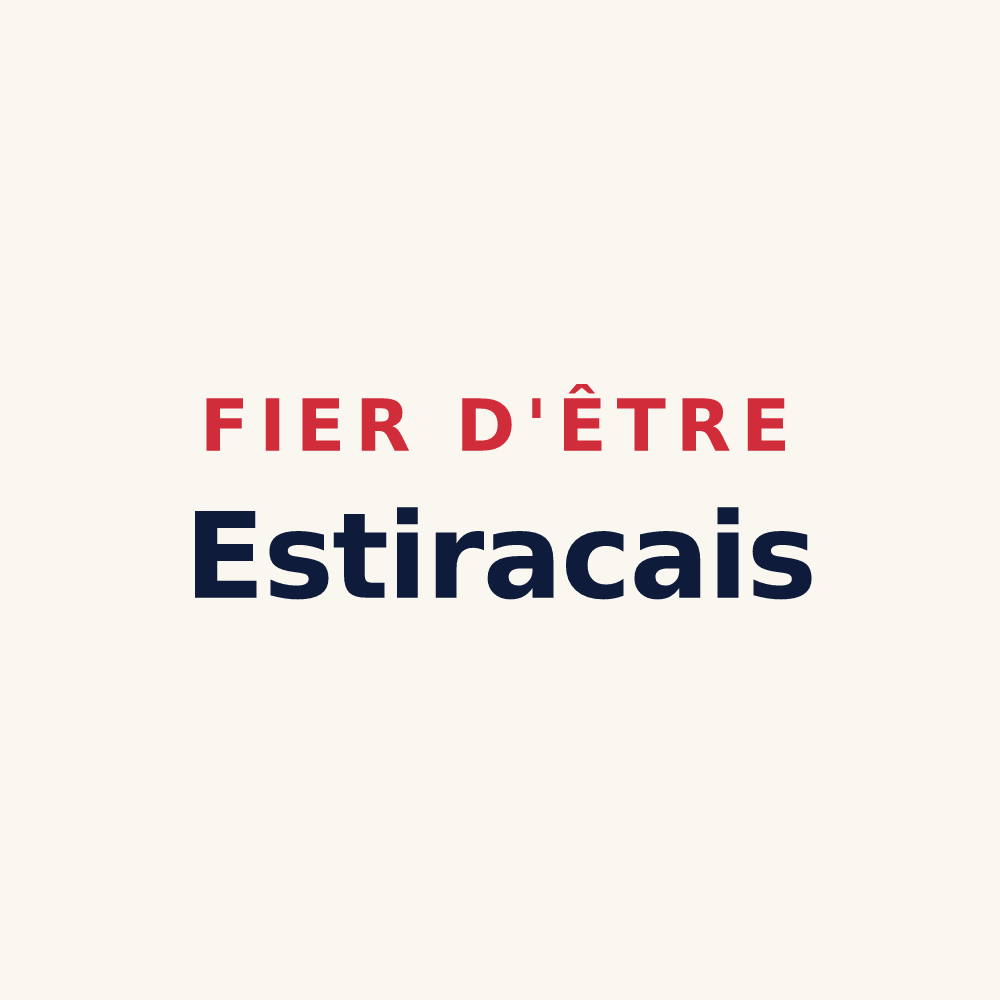 Tasse « Fier d'être Estiracais » — design pour Estirac