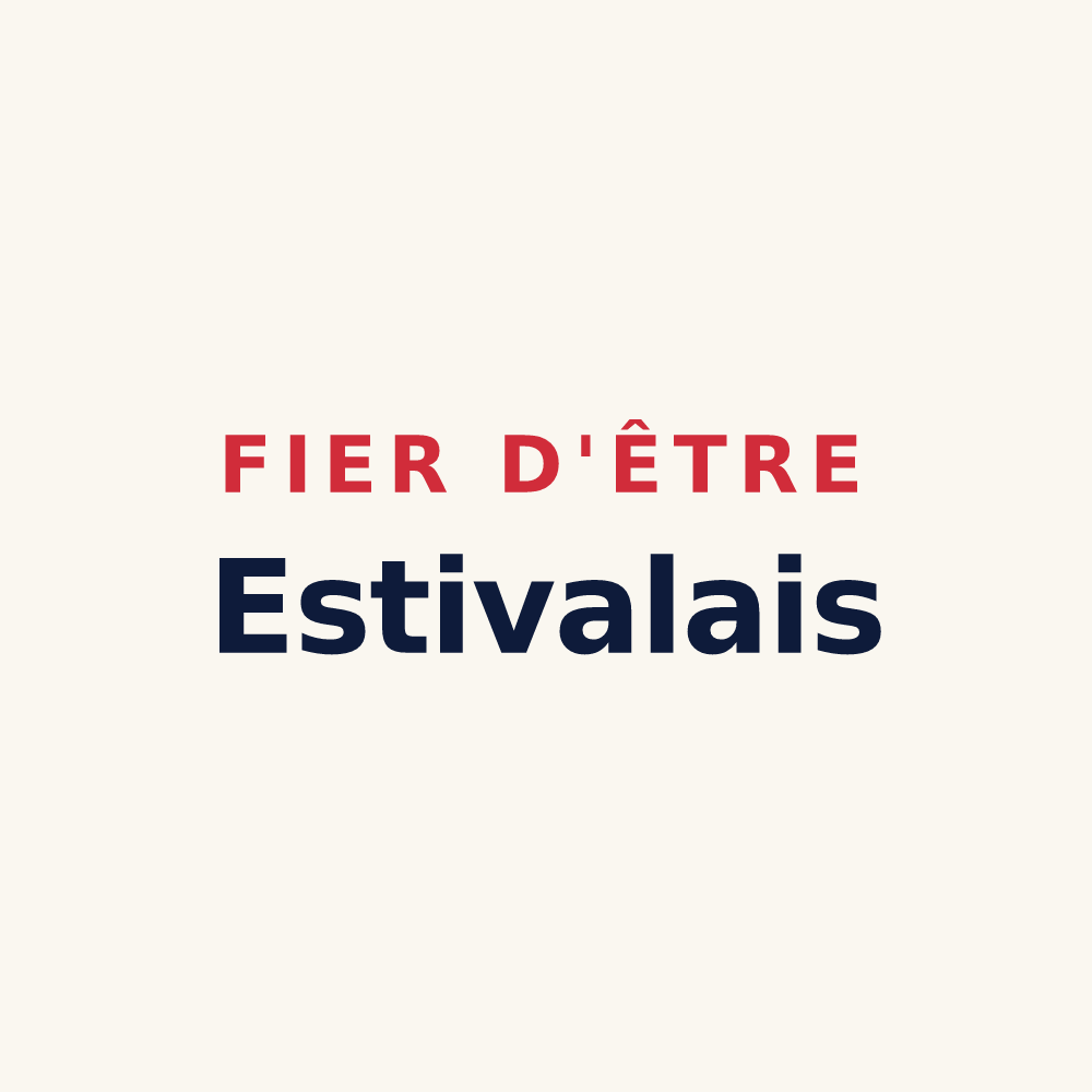 Tasse « Fier d'être Estivalais » — design pour Estivals