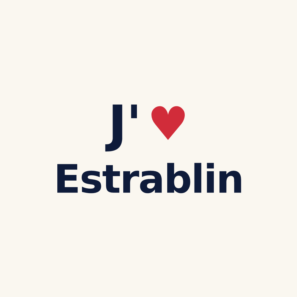 Tasse personnalisée Estrablin — design J'aime Estrablin
