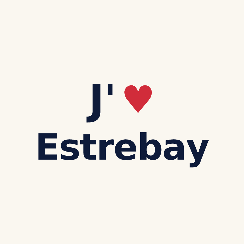 Tasse personnalisée Estrebay — design J'aime Estrebay
