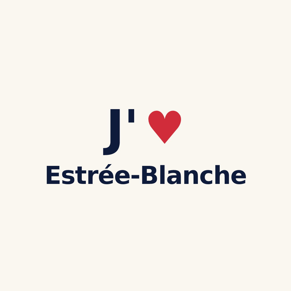Tasse personnalisée Estrée-Blanche — design J'aime Estrée-Blanche