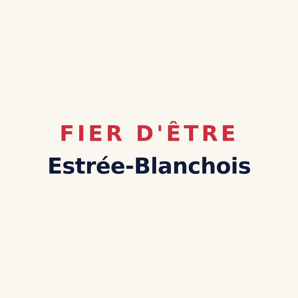 Tasse « Fier d'être Estrée-Blanchois » — design pour Estrée-Blanche