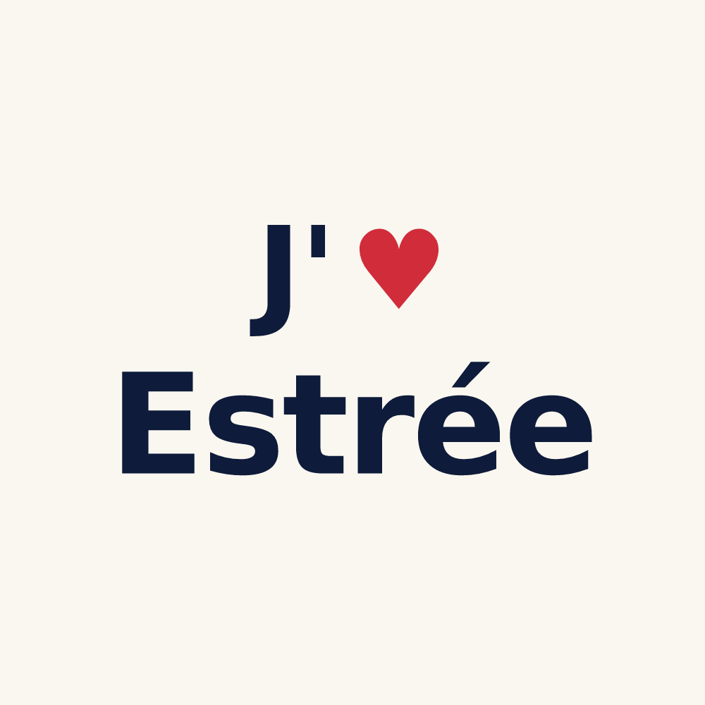 Tasse personnalisée Estrée — design J'aime Estrée