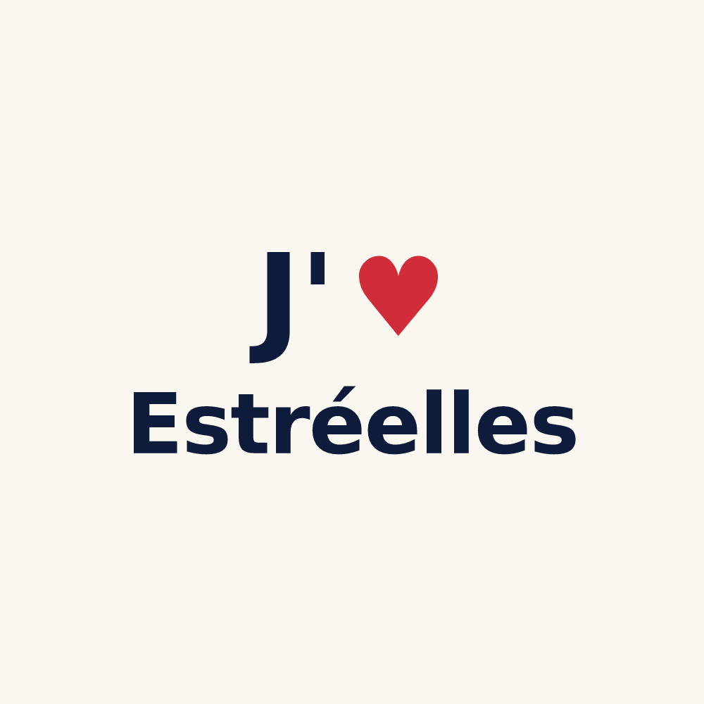 Tasse personnalisée Estréelles — design J'aime Estréelles