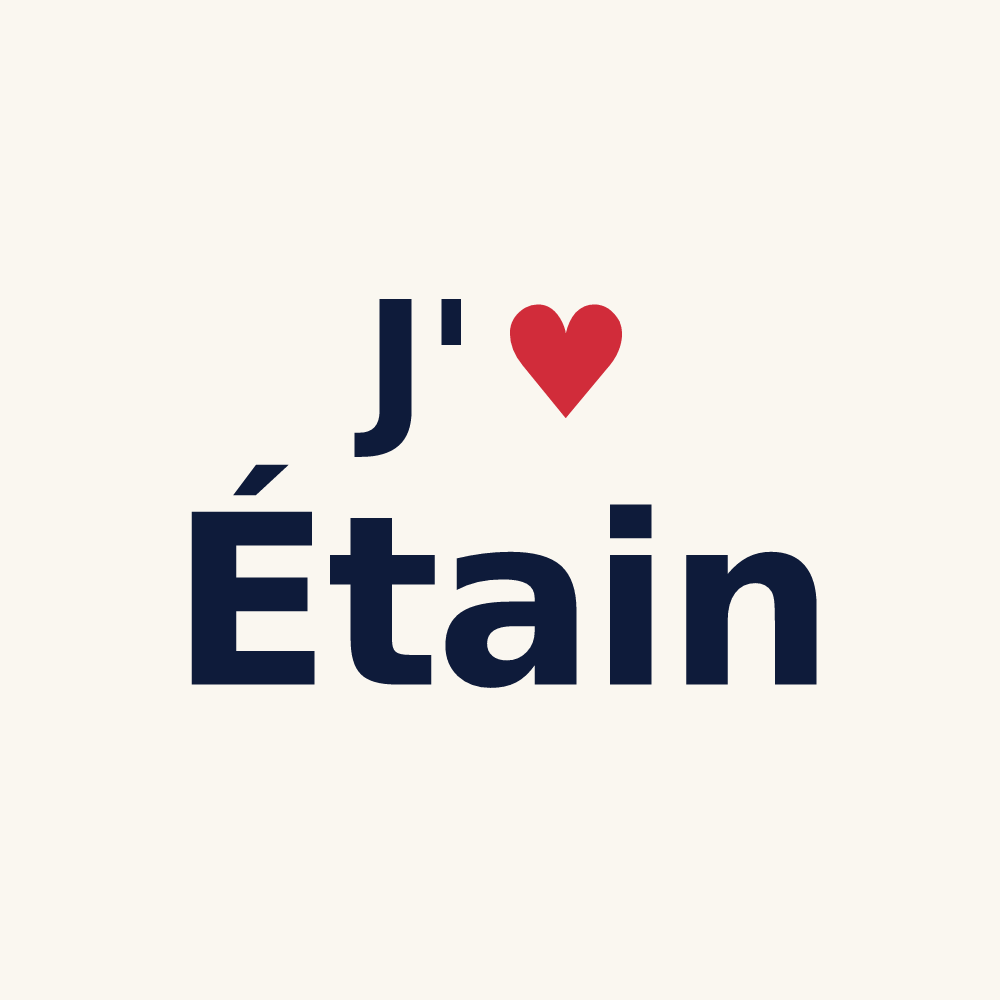Tasse personnalisée Étain — design J'aime Étain