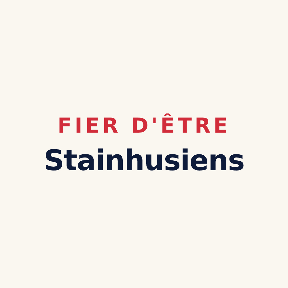 Tasse « Fier d'être Stainhusiens » — design pour Étainhus