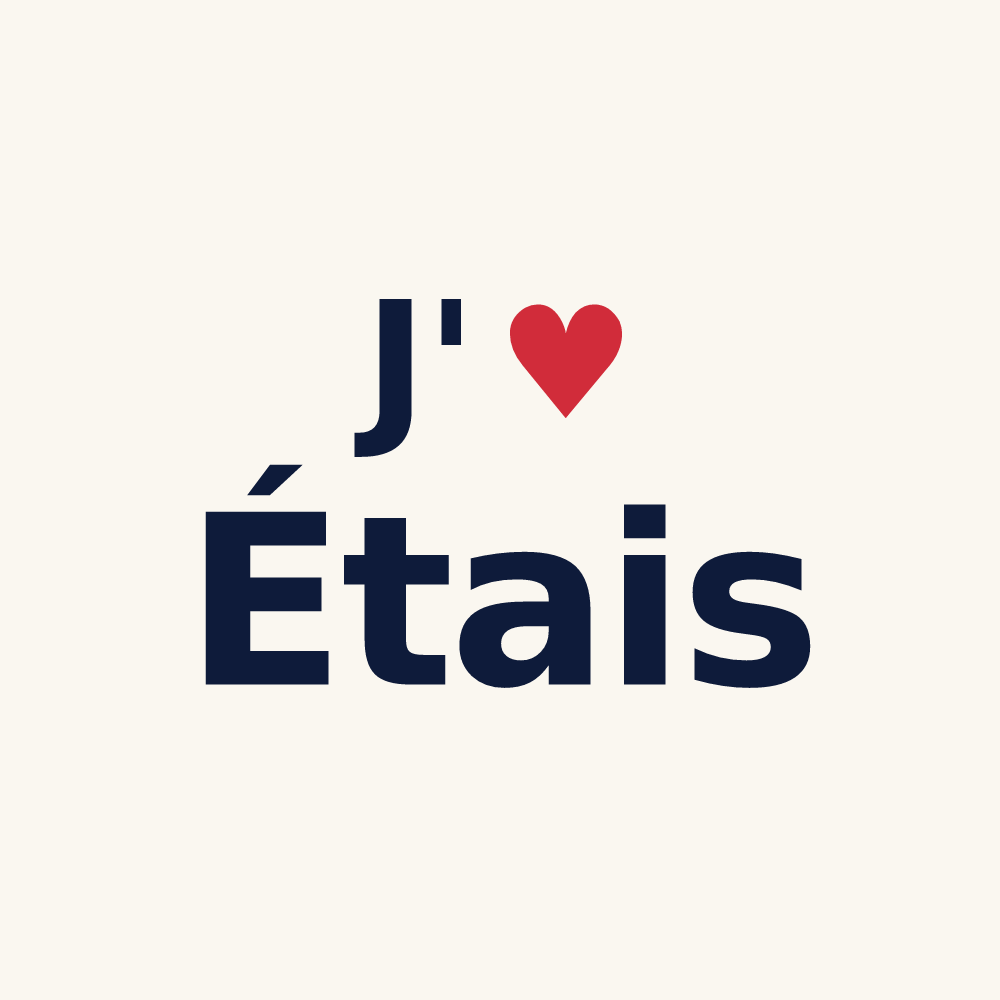 Tasse personnalisée Étais — design J'aime Étais