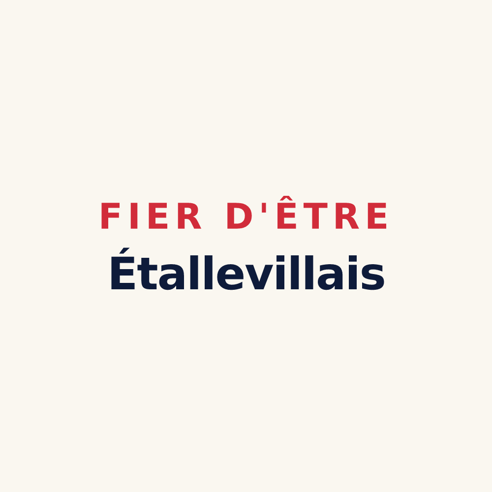 Tasse « Fier d'être Étallevillais » — design pour Étalleville