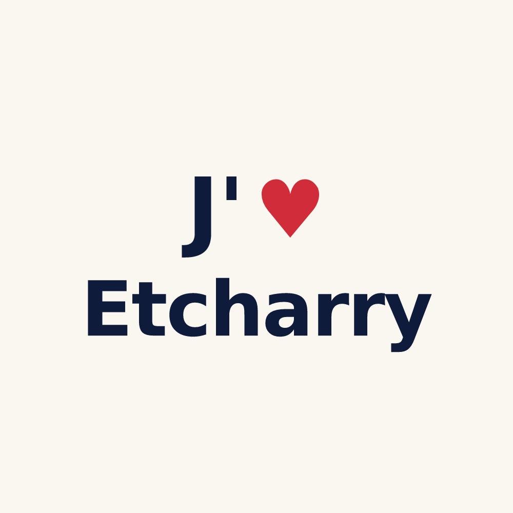 Tasse personnalisée Etcharry — design J'aime Etcharry