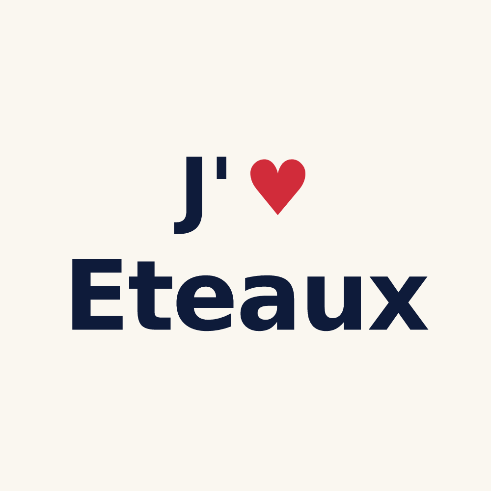 Tasse personnalisée Eteaux — design J'aime Eteaux