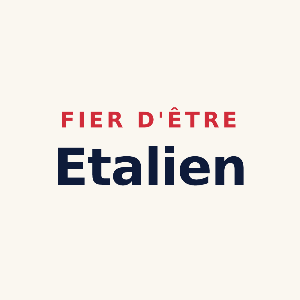 Tasse « Fier d'être Etalien » — design pour Eteaux