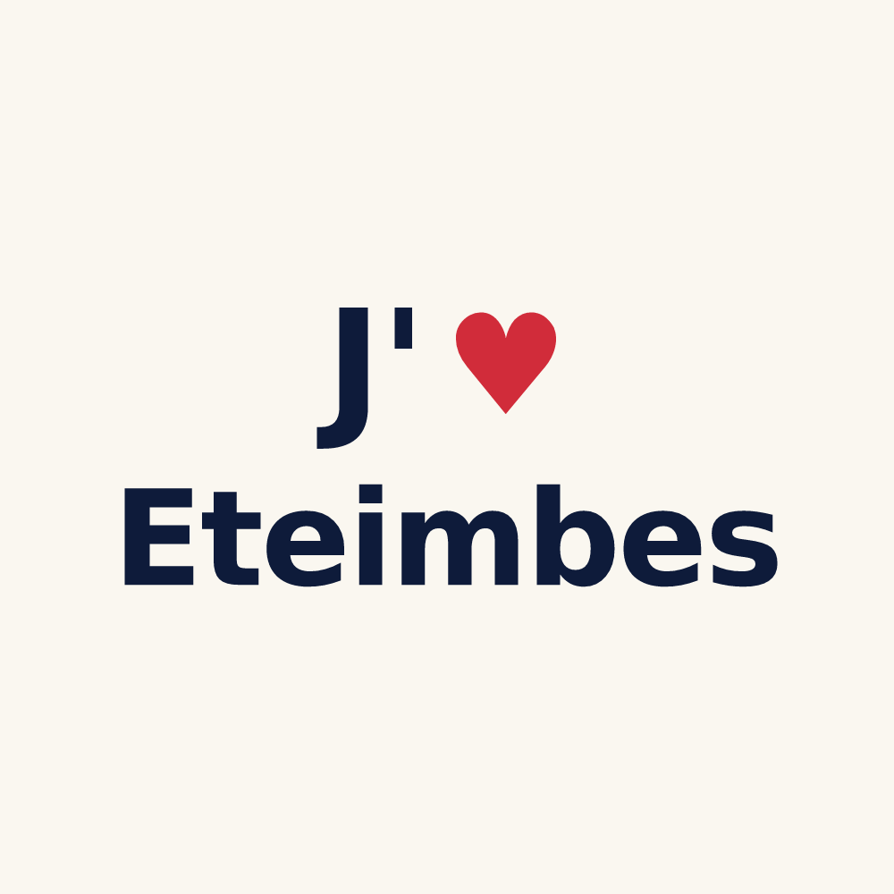 Tasse personnalisée Eteimbes — design J'aime Eteimbes