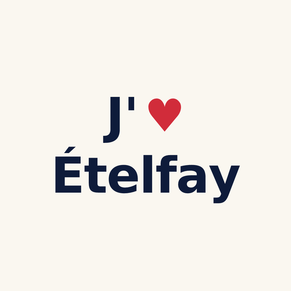 Tasse personnalisée Ételfay — design J'aime Ételfay
