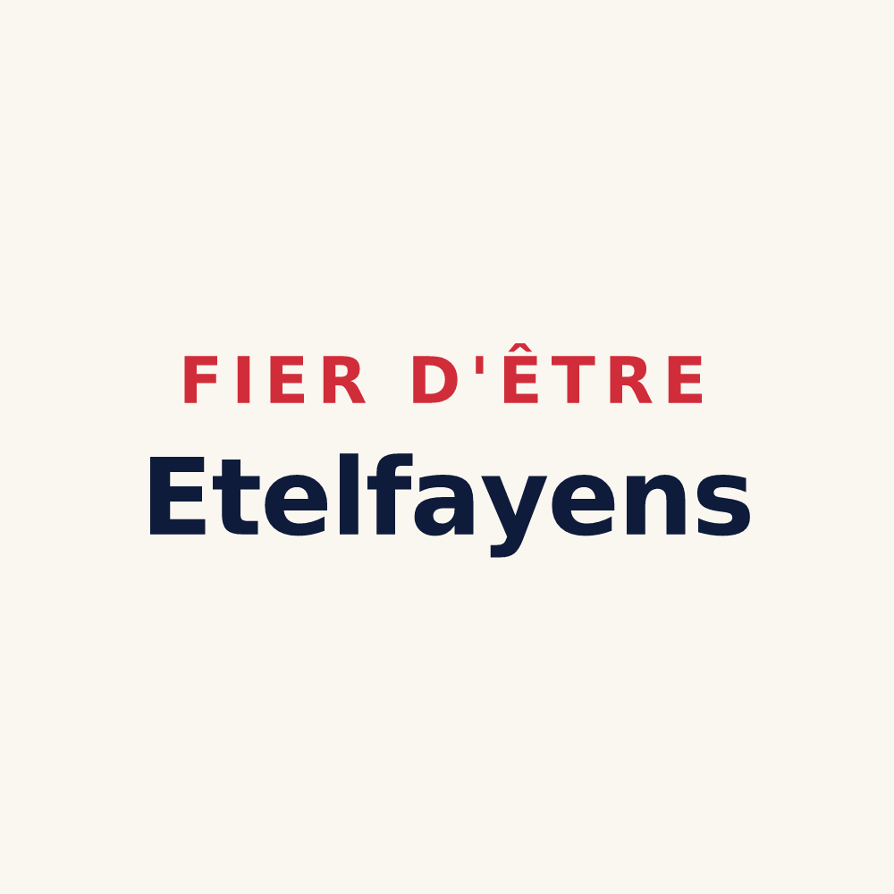 Tasse « Fier d'être Etelfayens » — design pour Ételfay