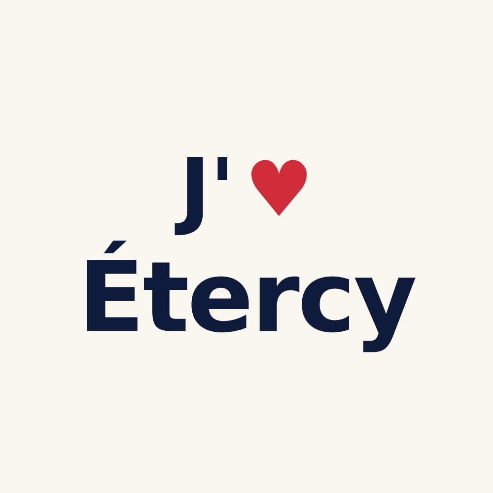 Tasse personnalisée Étercy — design J'aime Étercy