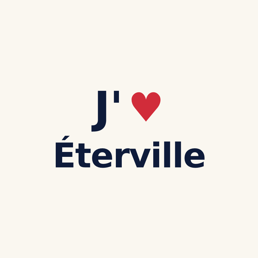 Tasse personnalisée Éterville — design J'aime Éterville