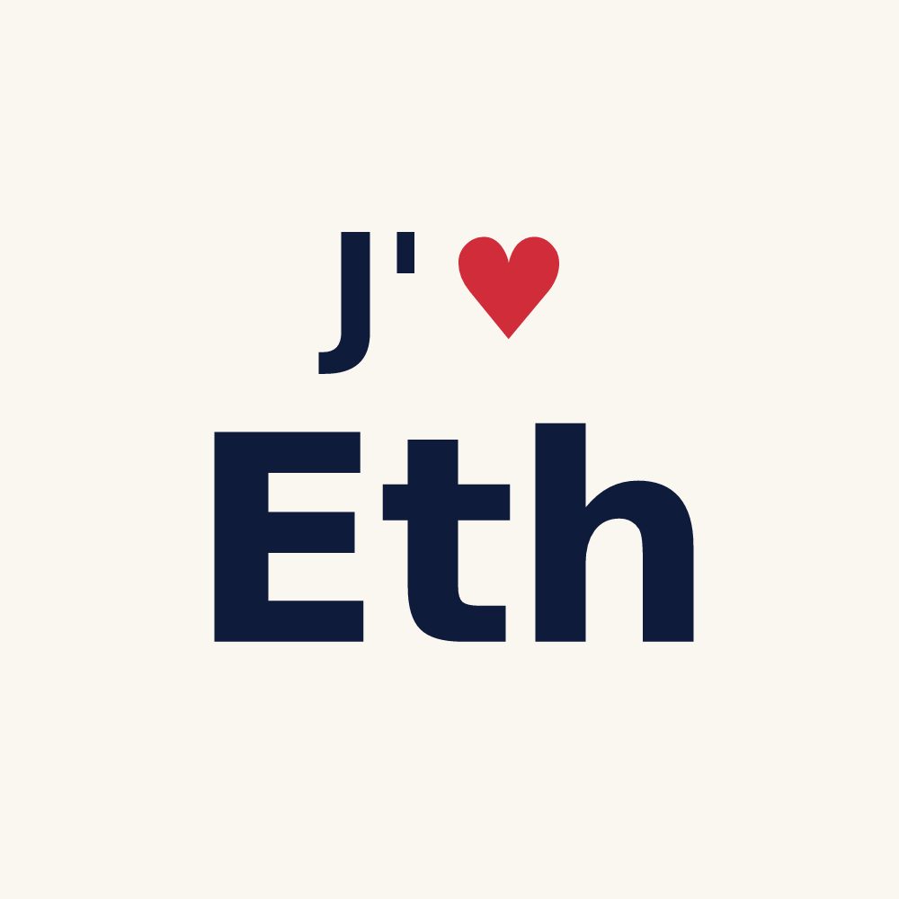 Tasse personnalisée Eth — design J'aime Eth