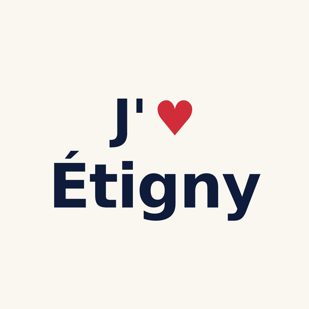 Tasse personnalisée Étigny — design J'aime Étigny