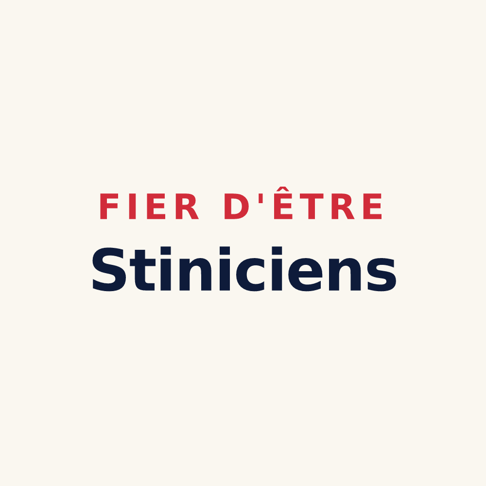 Tasse « Fier d'être Stiniciens » — design pour Étigny