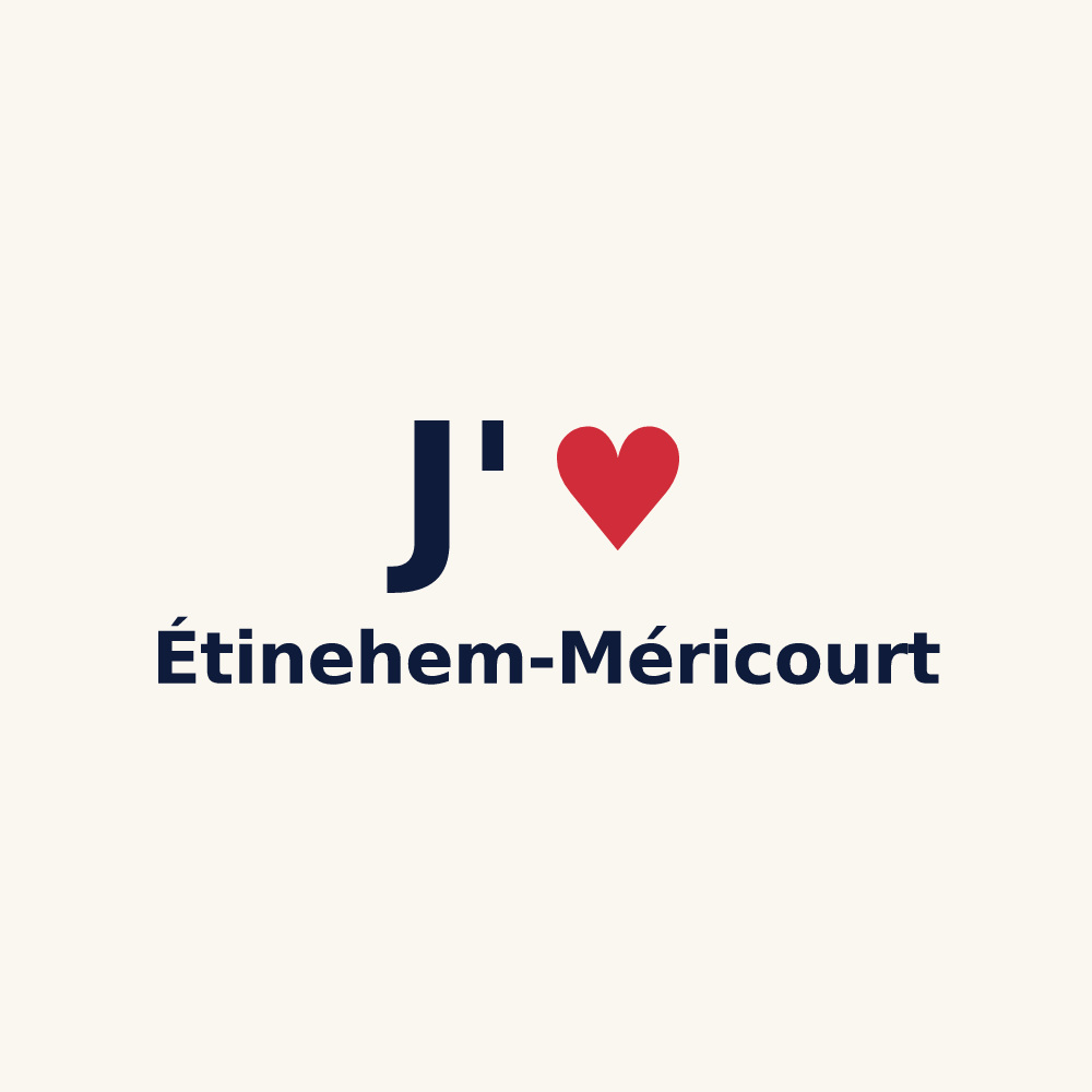 Tasse personnalisée Étinehem-Méricourt — design J'aime Étinehem-Méricourt
