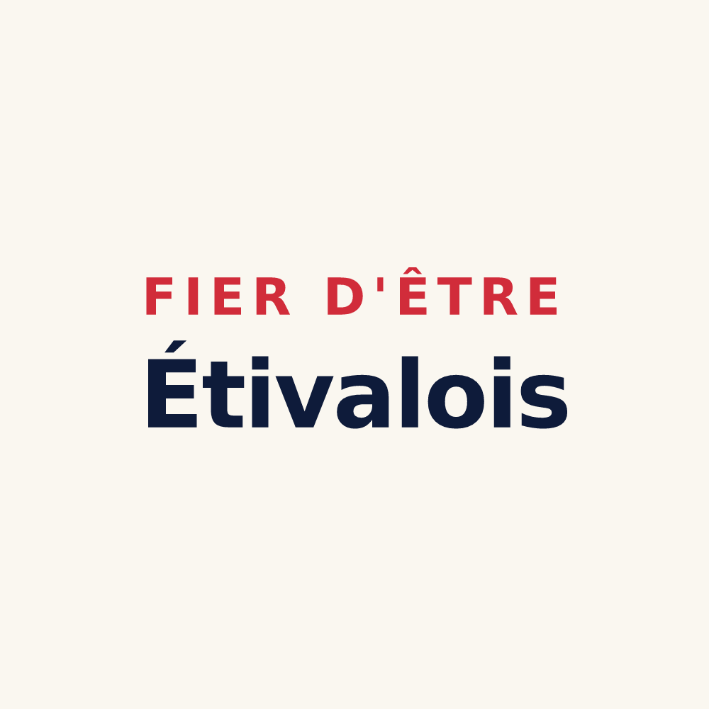 Tasse « Fier d'être Étivalois » — design pour Étival-lès-le-Mans